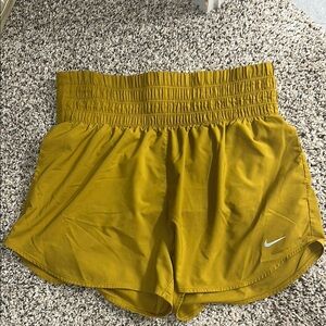 Nike Women's Athletic Shorts in Mustard
